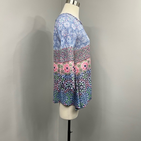 Ruby Rd‎ Blue Print Blouse - Picture 8 of 10